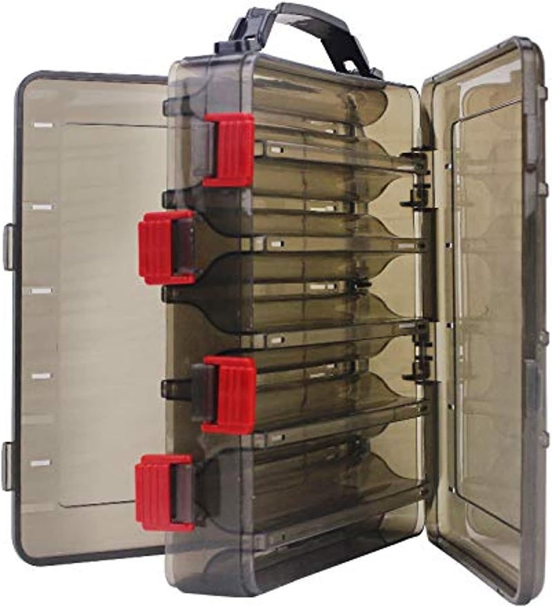 OriGlam Double-Sided Fishing Lure Storage Box with 10 Compartments - Waterproof Tackle Storage - Image 1