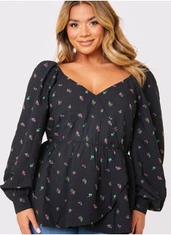 In the style Surplice Neck Wrap Top  - Image 1