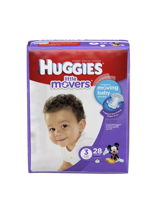 Huggies Little Movers Diapers - Size 3-28 ct - Image 1