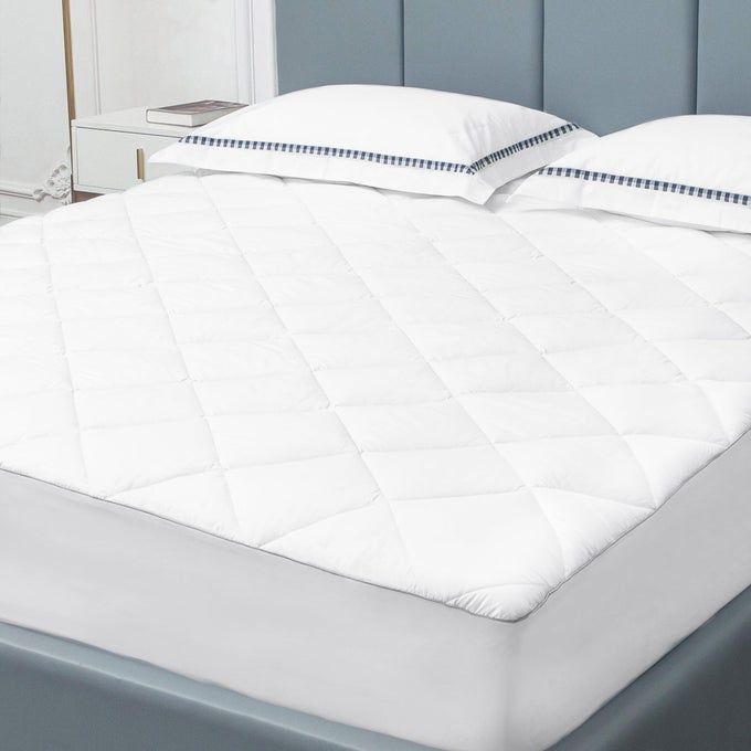 KING MATTRESS PAD COVER COTTON MATTRESS COVER HYPOALLERGENIC EXTRA DEEP POCKET 1822 QUILTED MATTRESS PROTECTOR KING SIZE THIN VERSION SOFT BREATHABLE AND NOISELESS