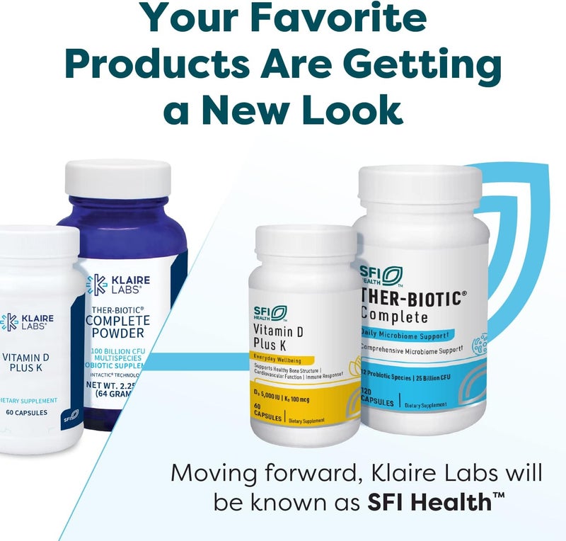 Klaire Labs SFI Health TherBiotic Synbiotic Prebiotics  Probiotics for Women  Men  Daily Probiotic with Low FODMAP Prebiotic  Gut Immune Respiratory  Digestive Health Support 30 Capsules - Image 2