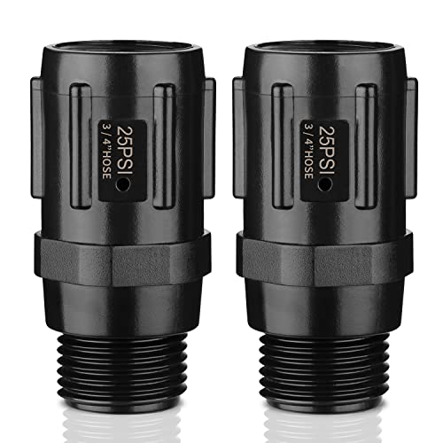 moistenland Pressure Regulator 25 PSI, 3/4" FHT × 3/4" MHT, Pressure Reducer Low Flow Valve ideal for Drip Irrigation System (2-Pack) - Image 1