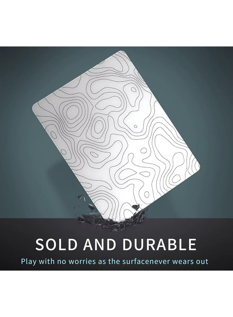 GAMETEN Glass Gaming Mouse Pad – 40×45 cm Large Hard Surface | Water & Scratch Resistant | Ultra-Smooth Glide | Easy to Clean | Professional Gaming Desk Mat  - Image 5