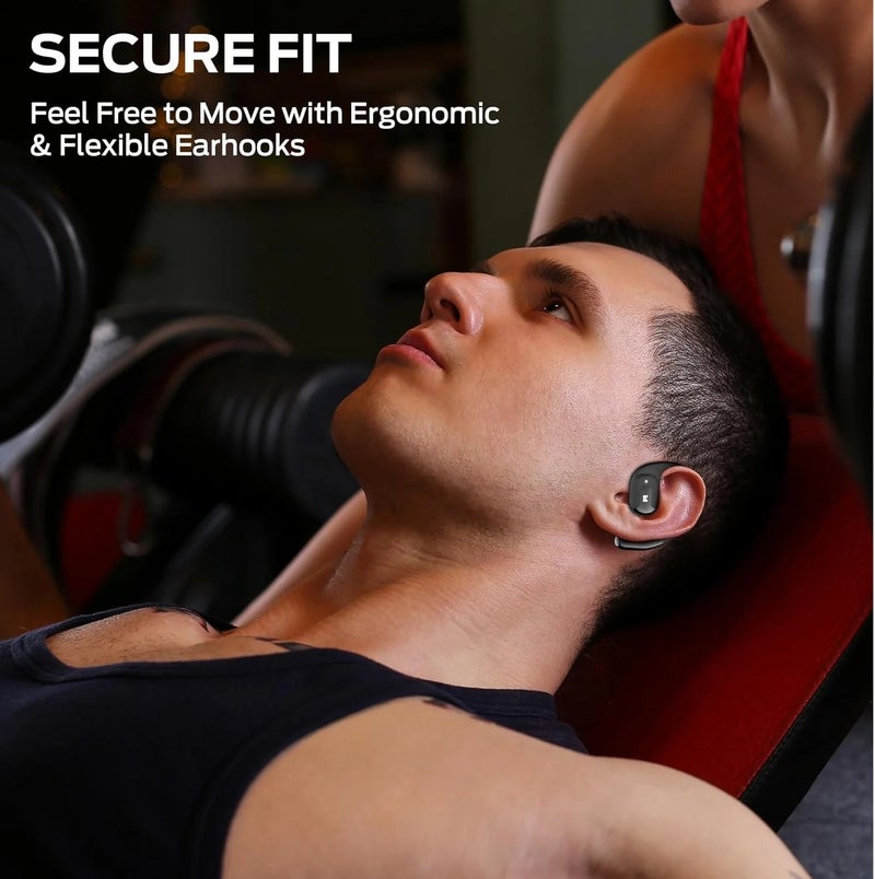 Monster Open Ear AC317 Air Conduction Bluetooth Headphones Wireless Sports Earbuds with HD Sound, Built-in Microphone & Long Battery Life - Image 3