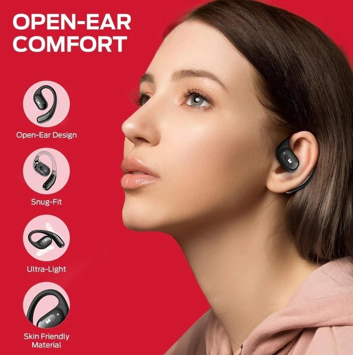 Monster Open Ear AC317 Air Conduction Bluetooth Headphones Wireless Sports Earbuds with HD Sound, Built-in Microphone & Long Battery Life - Image 5