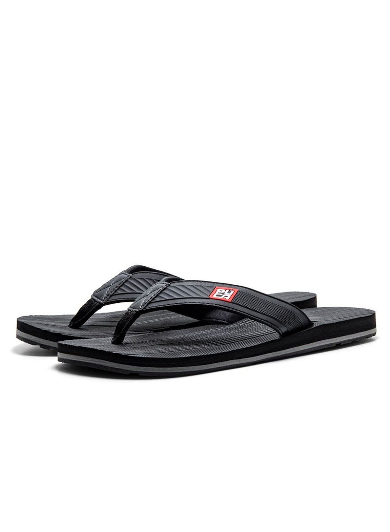 بوكا شبشب فلات للرجال من بوكا - أسود لامار - Image 3