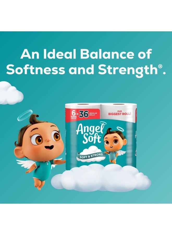 Angel Soft ورق تواليت، 24 لفة سوبر ميغا - Image 4