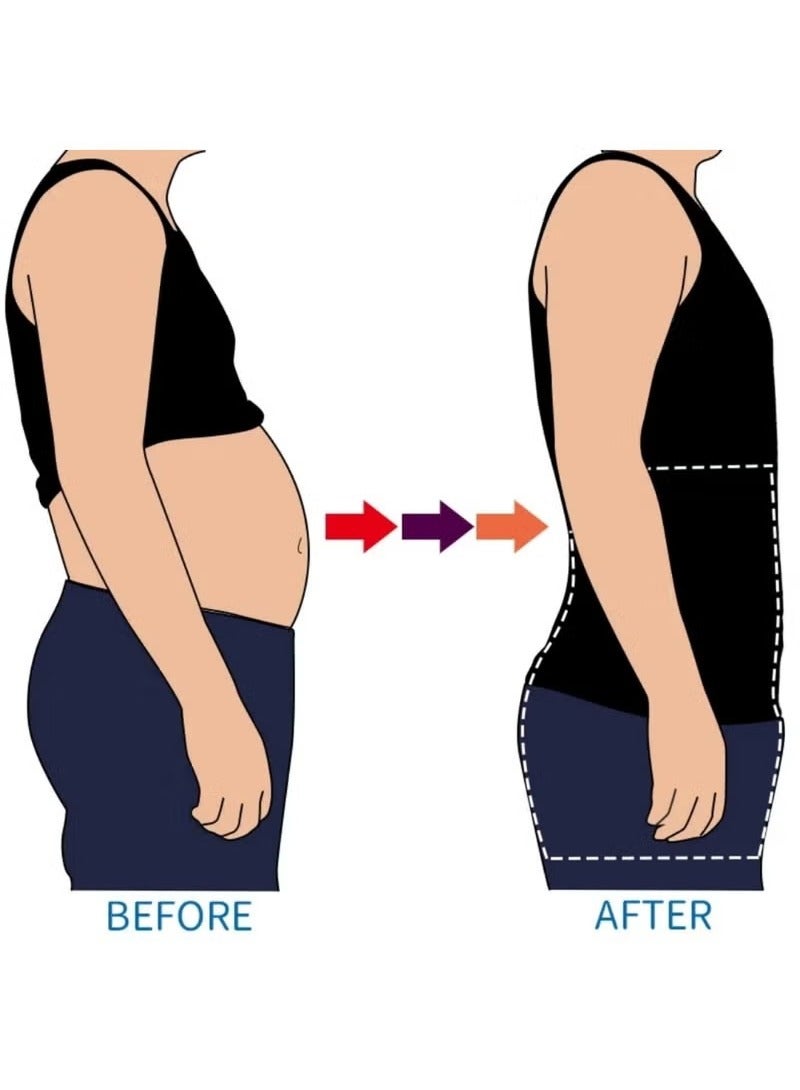 Unewshi Men's White High-Waisted Shorts that Compress the Thigh and Abdomen（Size：XL） - Image 4