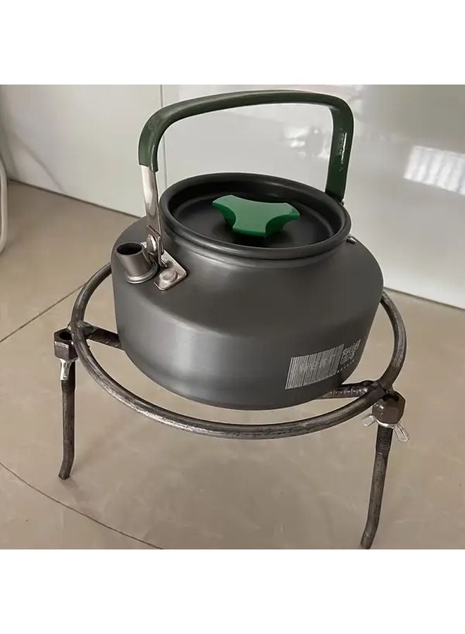 إسكدنيا حامل نار مخيم قابل للفصل محمول من الحديد الزهر بحلقة واحدة ووزن - Image 2