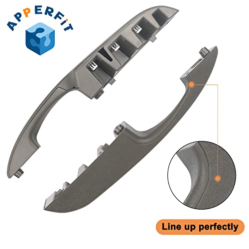 APPERFiT Interior Door Pull Handle (Pair) Compatible with 2003-2018 Chevy Express GMC Savana Van 1500 2500 3500 Left Driver Side & Right Passenger Side - Image 2