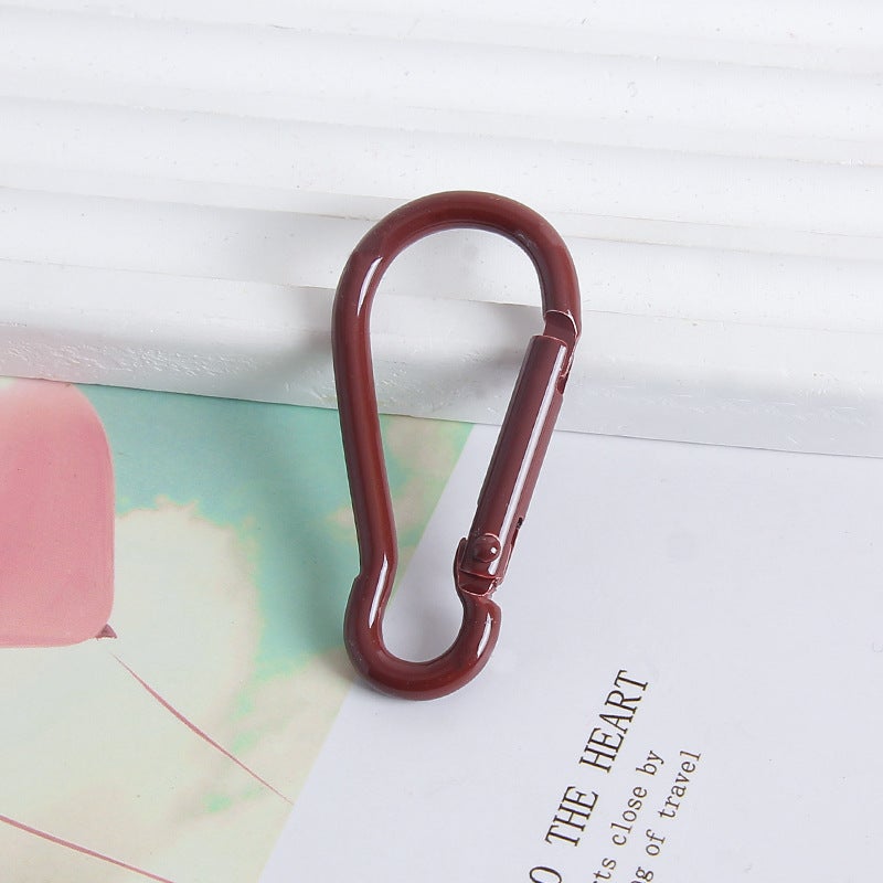 Colorful Painted Carabiner Keychain Clips DIY Curry-gourd buckle 