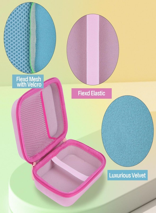 Lebakort Lebakrot Storage Case Compatible with Leapfrog Preschool Game and Go Handheld Video Game Toy (Pink+ Red Case Only) - Image 3