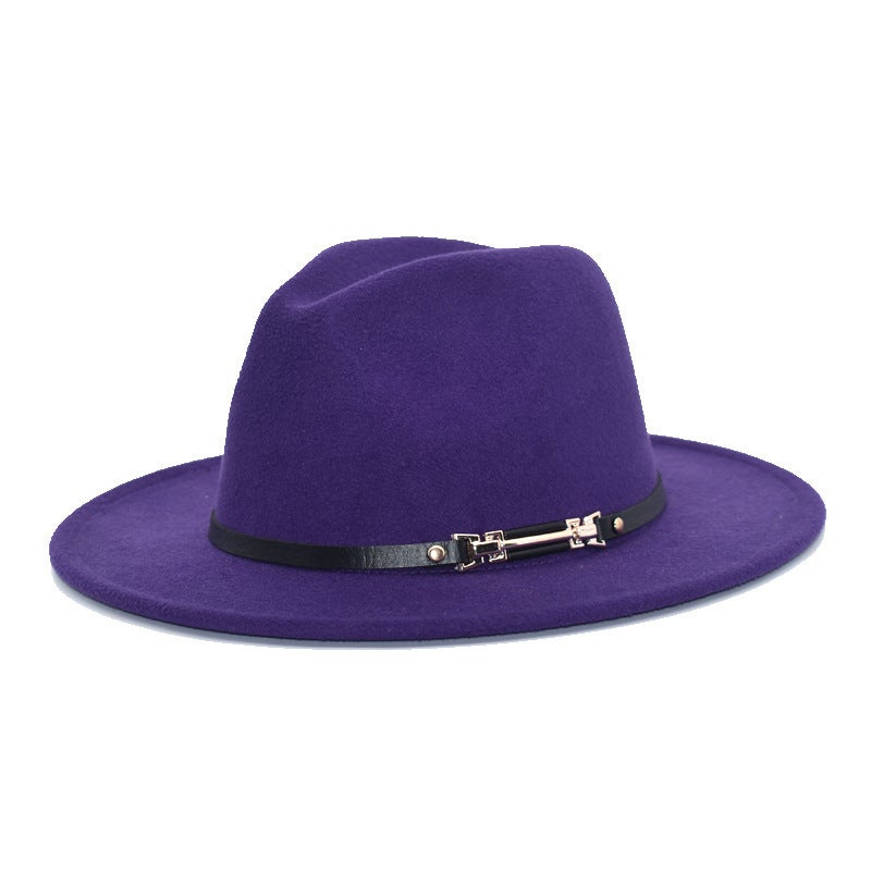 Women'S Sale Woolen Hat Men'S Jazz Hat British Harajuku Style Retro Top Hat Women'S Fashion Hat - Image 1