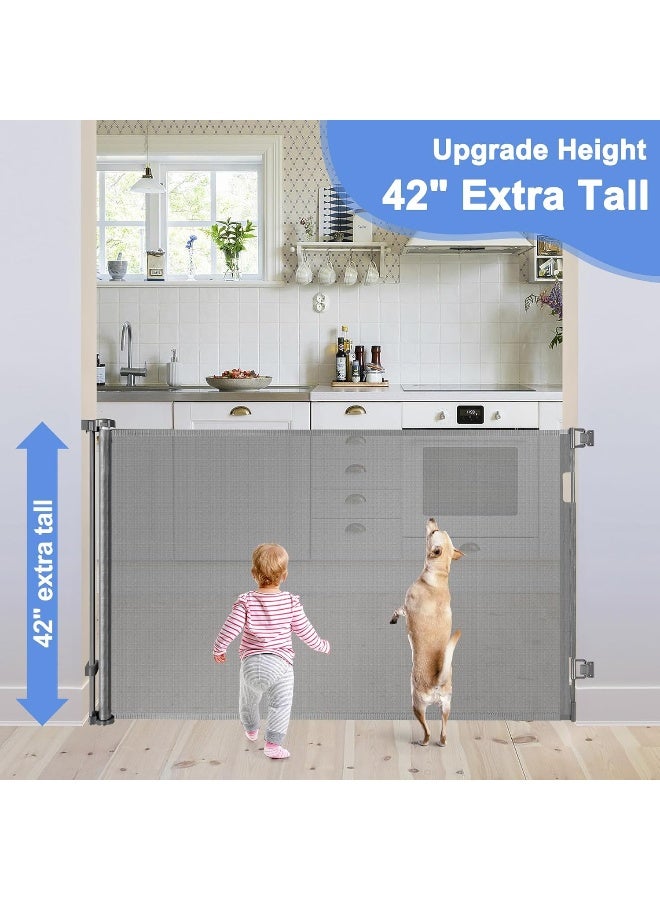 BETERTEK 42" Tall X 75" Wide Retractable Dog Gate - Image 2