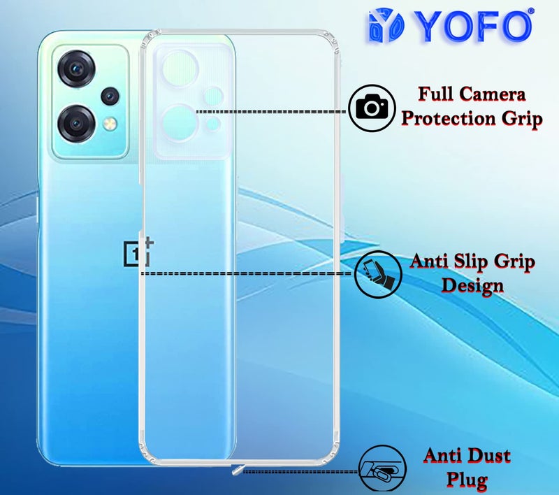 YOFO Back Cover for OnePlus Nord CE 2 Lite (5G) (Silicone|Transparent|Dust Plug|Camera Protection|Professonal Cover) - Image 4