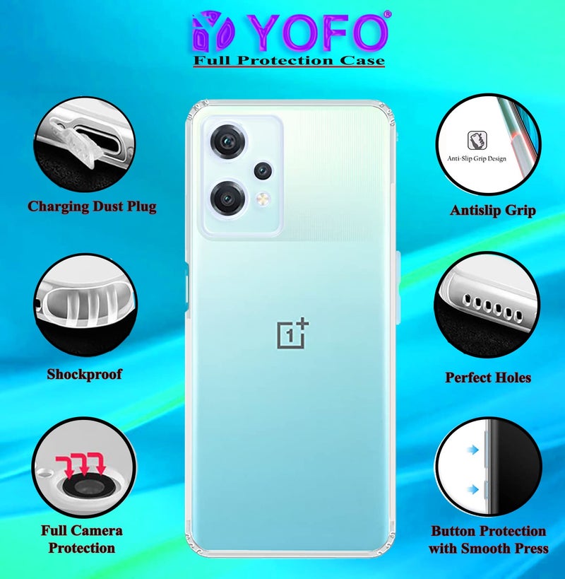 YOFO Back Cover for OnePlus Nord CE 2 Lite (5G) (Silicone|Transparent|Dust Plug|Camera Protection|Professonal Cover) - Image 3