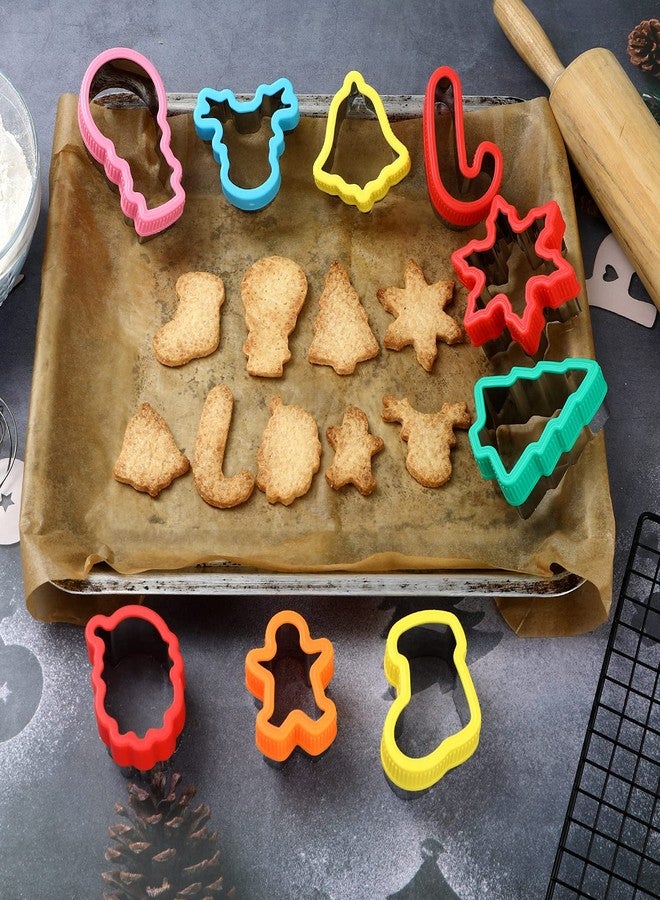 CokiArt Christmas Cookie Cutters Mold Set, 9 Pieces Cookie and Fruit Cutter Molds, DIY Food and Decoration Accessories - Image 3