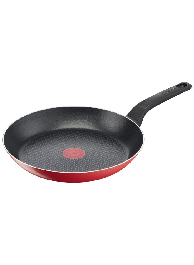 تيفال TEFAL مقلاة 26 سم | تنظيف سهل | ألومنيوم | طلاء غير لاصق | مؤشر حرارة Thermo Signal | قاعدة توزيع الحرارة | أواني طهي آمنة وصحية | صنع في فرنسا | أحمر | ضمان لمدة سنتين | B5720553 - Image 2