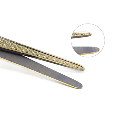 Honbay 5 Inch Gold Plated Stainless Steel Eiffel Tower Embroidery Scissors for Sewing, Craft, and Art Work - Image 4