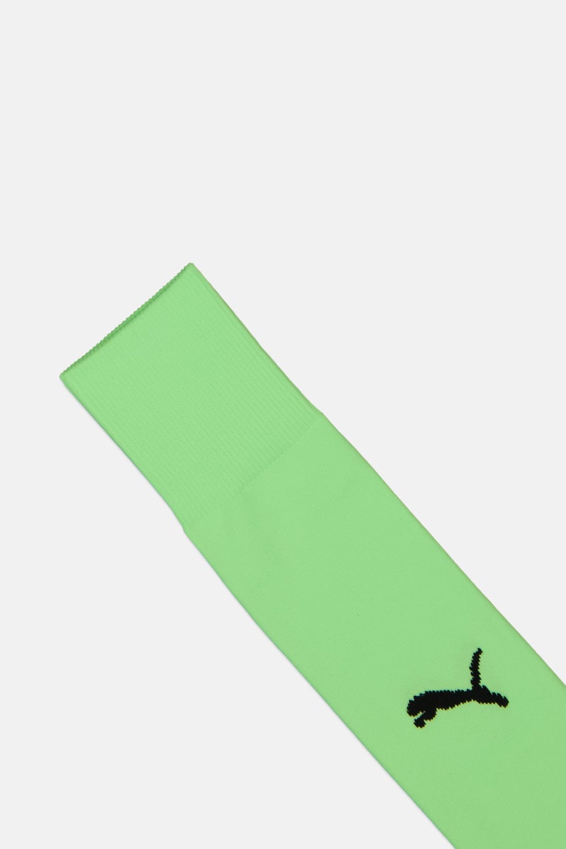 PUMA Men 1 Pair Brand Logo Knee-High Socks, Lime Green - Image 3