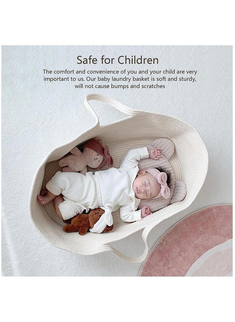 DOOKOO Baby Sleeping Basket, Multifunctional Easy Use Baby Sleeping Bed for Outdoors for Home, Portable Outing Woven Basket for Baby Boys and Girls  - Image 2