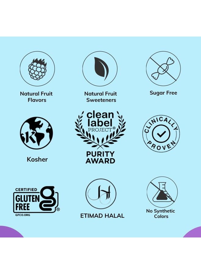 NovaFerrum Yum 16 Fl Oz | Multivitamin with Iron for Ages 4 & Up | Gluten Free Certified | Sugar Free | Raspberry Grape - Image 4