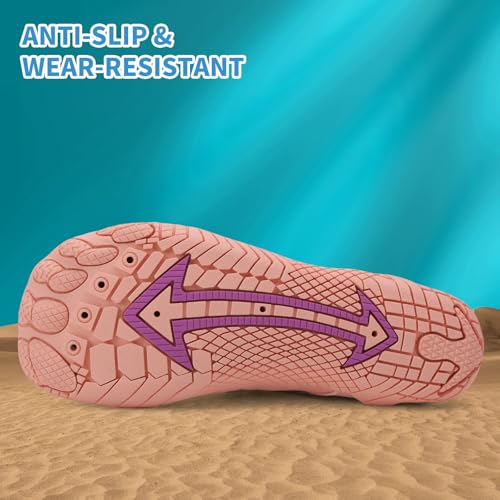 ziitop Water Shoes for Women Men Beach Women Swim Pool River Barefoot Quick Dry Slip-on for Pool Beach Surf Water Park Yoga - Image 4