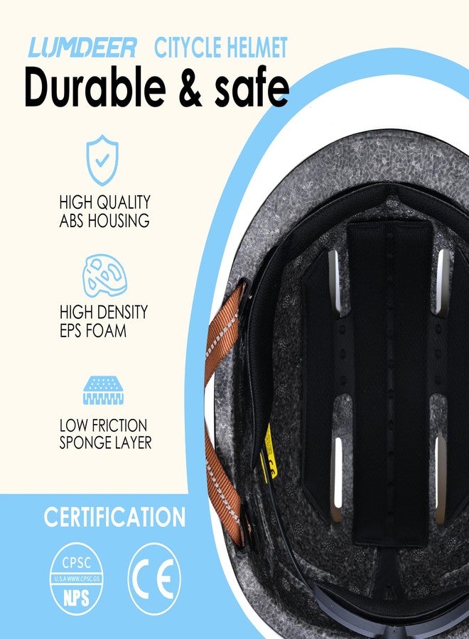 LUMDEER CITYCLE Bicycle Helmet - Minimalist Retro E Bike Helmet, Certified Scooter Helmet for Commuting, Adult Helmet Mens, Womens - Image 2