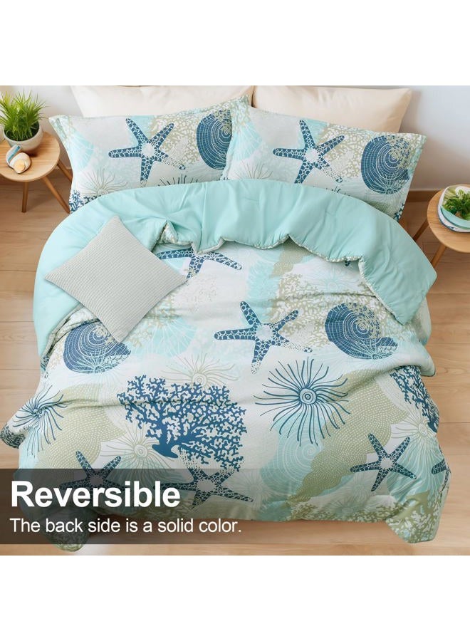 Tritard Comforter Bedding Set King Size with Pillow Shams for All Season, C6 - Image 4