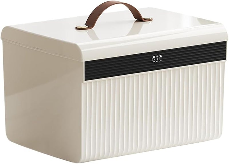 Large Lockable Storage Trunk Portable Safe Box with Code Lock for Jewelry and Valuables - Image 2