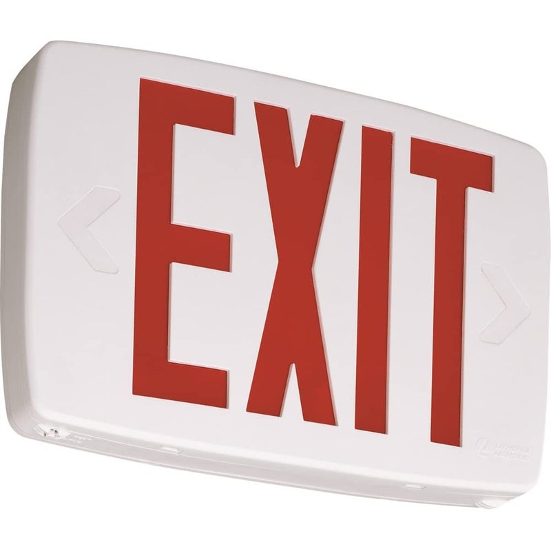 Lithonia Lighting Lithonia Lighting LQM S W 3 R 120/277 M6 Quantum Thermoplastic LED Exit Sign with Stencil-Faced White Housing and Red Letters  - Image 5