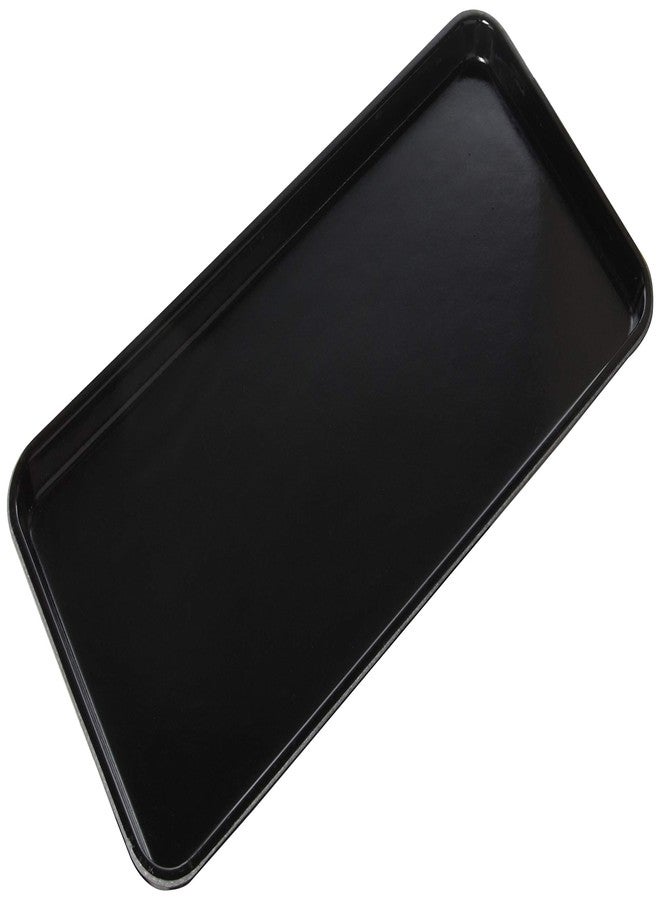 Cambro 918MT110 9" x 18" Black Fiberglass Market Tray - Image 1