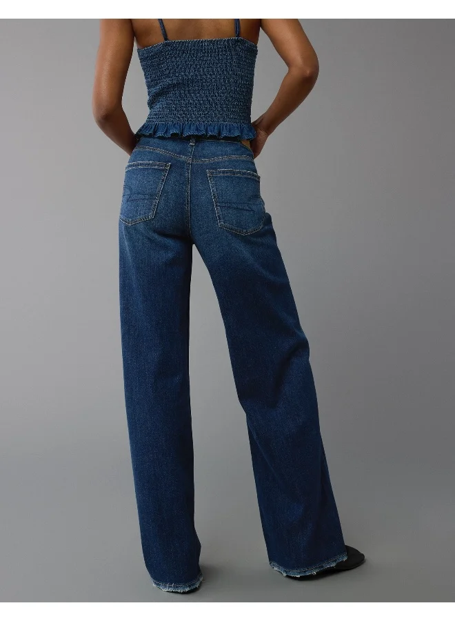 امريكان ايجل Dreamy Drape Stretch Super High Rise Baggy Jeans