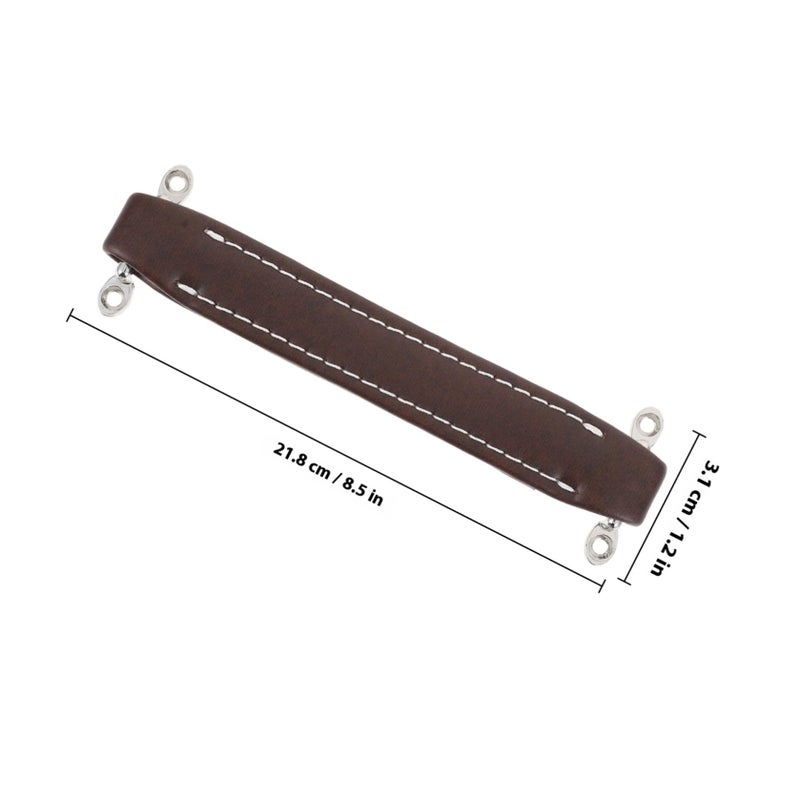 Coffee Leather Pull Handle Outdoor Speaker Subwoofer Mounting Screws Indoor and Outdoor - Image 3