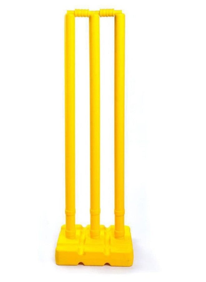 MORIKUS Cricket Plastic Stump Set || 2 Bails || 1 Wicket Set (Color May Vary) - Image 4