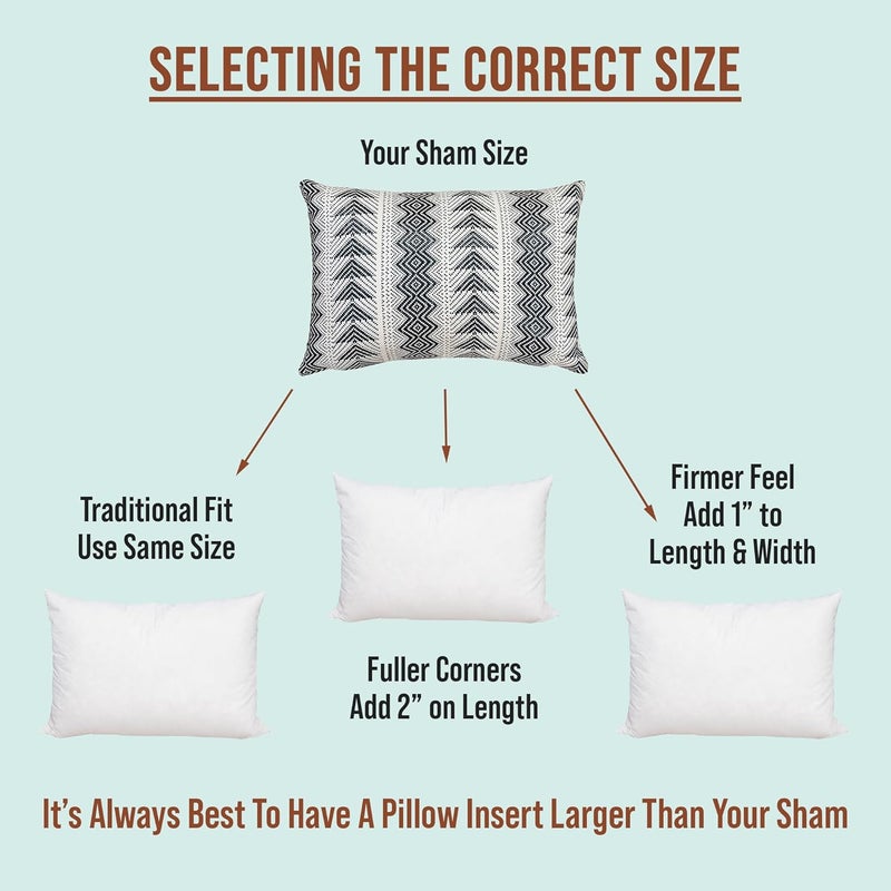 PILLOWFLEX Premium Polyester Throw Pillow Insert - 20x36 - Ultra Soft Large Rectangle Throw Pillow, Couch Sham, Lumbar, Back, Sofa - Machine Washable - Decorative Accent Form - 1 Soft Pillow - Image 2