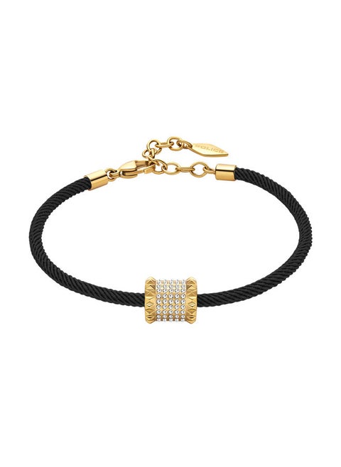 Barrel Bracelet for Women Gold Plating with crystalsPEJLB0001405