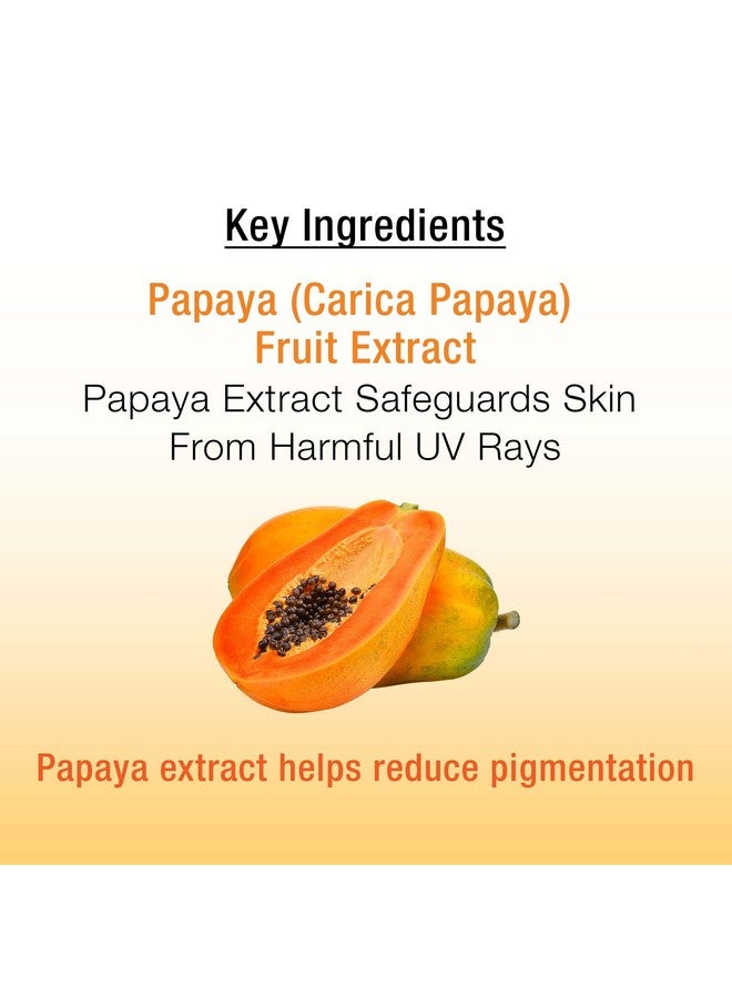 Papaya Sunscreen For All Skin Type Creme Spf 30 100Ml-With Papaya Extract|Dermatologist Formulated|Non-Sticky|Lightweight|Protected Skin From Uva&Uvb Rays|Reduce Blemishes&Freckles