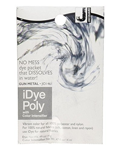 Jacquard iDye Fabric Dye 14 Grams-Gun Metal For Polyester, Nylon and all 100% Natural Fabrics - Image 1