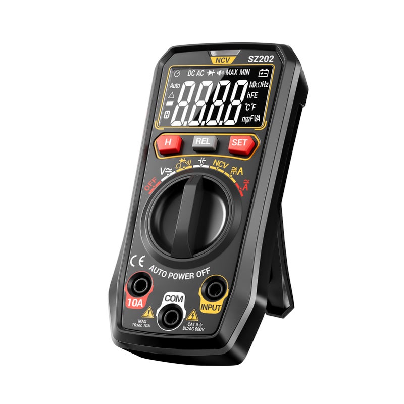 Digital Multimeter, Auto-Ranging 4000 Counts, Portable Ohm Volt Amp Tester Measures NCV, Voltage, Current, Diode, Capacitance Black - Image 5