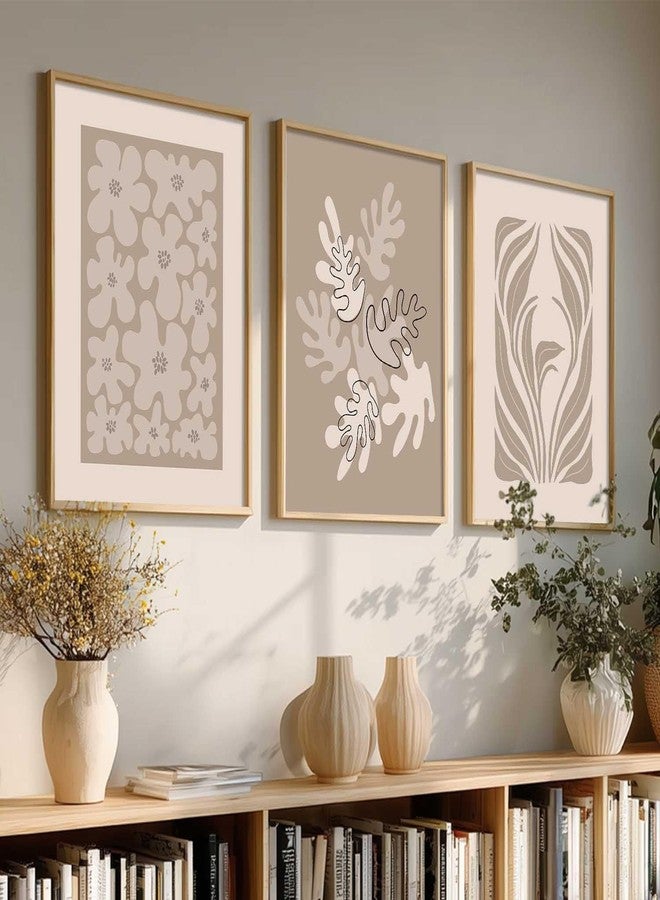 HOTHOUSE Boho Art Home Decoration Paintings With Frame For Living Room Bed Room Hotel Wall Decor Digital Reprint Set of 3 (13x17 inch) - Image 3