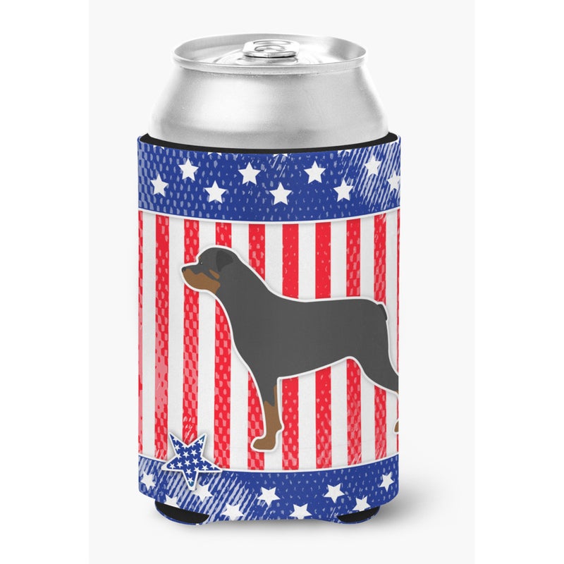 Caroline's Treasures ""Caroline's Treasures USA Patriotic Rottweiler Can or Bottle Hugger BB3366CC  Can Hugger  Multicolor"" 