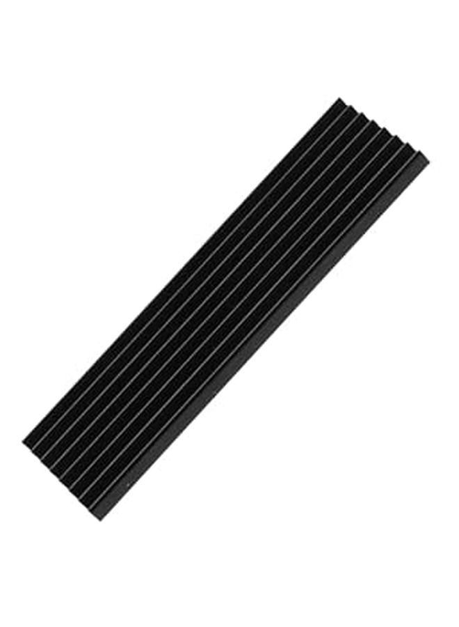 M 2 SSD Heat Sink With Thermal Pad Passive Aluminum Cooling For PC Laptop Computer Hardware Black 8 Piece Set - Image 1