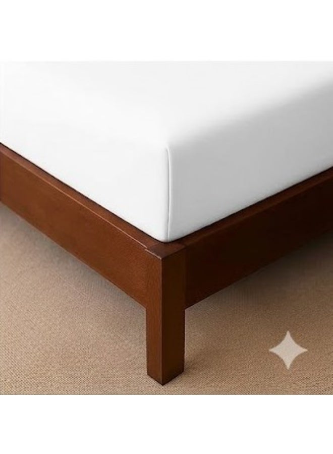 Cotton bed sheet set with 2 pillowcases, hotel quality, 3 pieces - Image 4