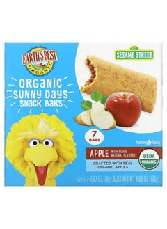 Earth's Best Earth's Best, Organic, Sunny Days Snack Bars, Apple, 7 Bars, 0.67 oz (19 g) Each  - Image 3