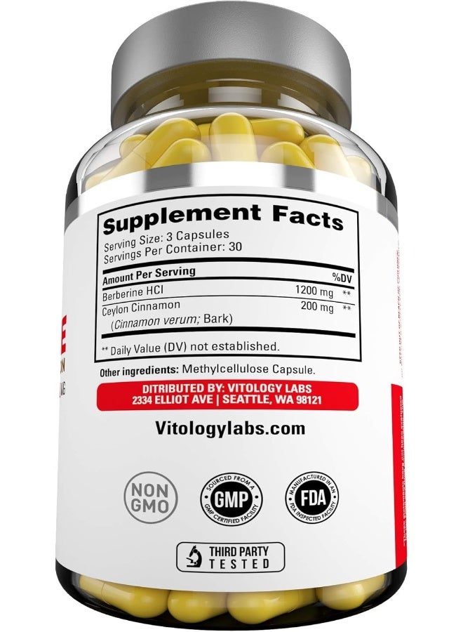 ناتوسبور قسط بربارين HCL بالإضافة إلى قرفة سيلان 1400 ملغ - مكمل جذر بربارين HCI - Image 2