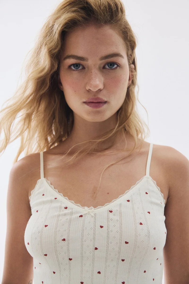 H&M Pointelle strappy top