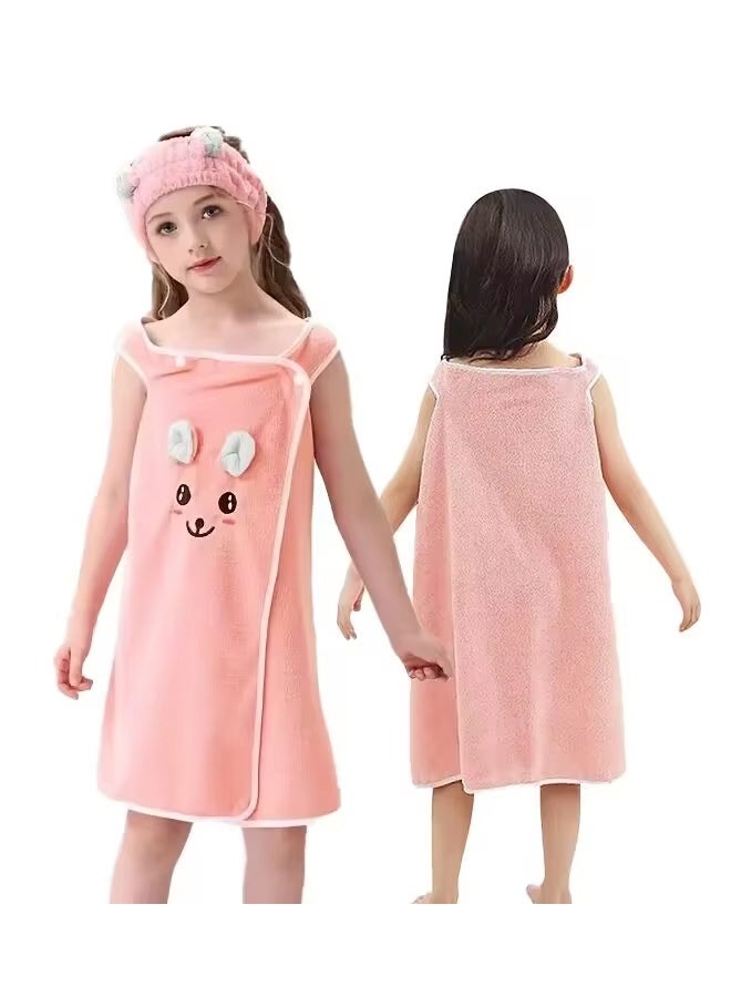 Vividorad Baby Bath Towel,Soft Baby Towels,Absorbent Baby Bath Towels, Kids Water Absorbent Beach Towel Bathrobes Shower Tube Dress,Soft Coral Fleece Towel for Newborns, Toddlers and Kids,Shower Towel Gift for Newborns, Infants and Toddlers - Image 3