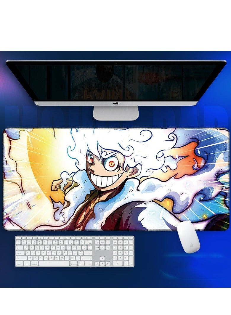 QZ Anime One Piece Mouse Pad, Extended Large Gaming Mouse Pad, Non-Slip Rubber Base And Stitched Edge Desk Pad For Computer Home Office Work And Study - Image 1