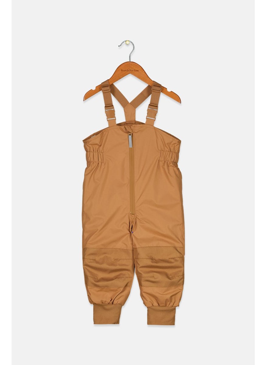 Tchibo Toddlers Boy Plain Pull On Rompers, Brown  - Image 1